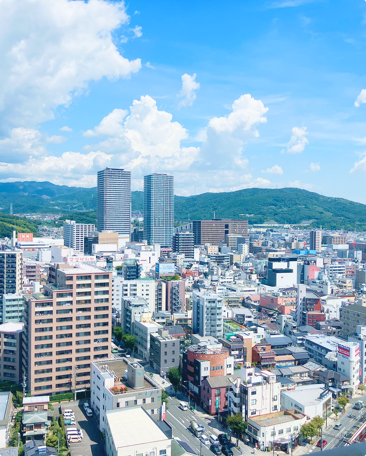 高槻市の町並み